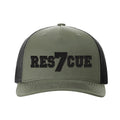Personalized Rescue Blackout Snapback Trucker Hat