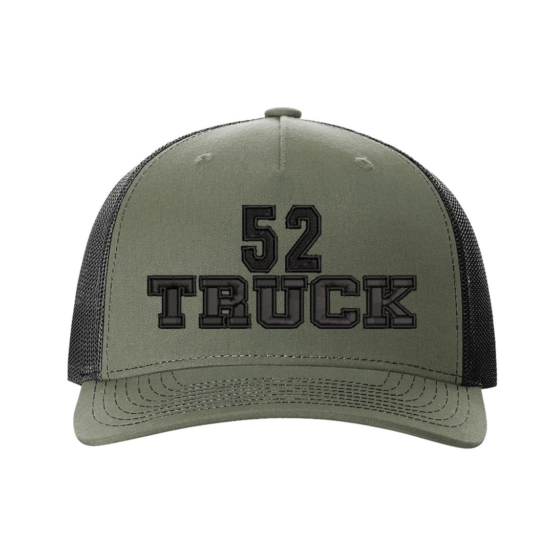 Personalized Truck Blackout Snapback Trucker Hat