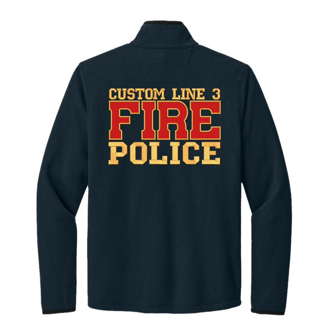 Customized Fire Police Carhartt® Textured 1/2-Zip Fleece Jacket
