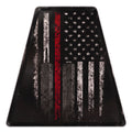 Rustic Thin Red Line Tetrahedron Decal
