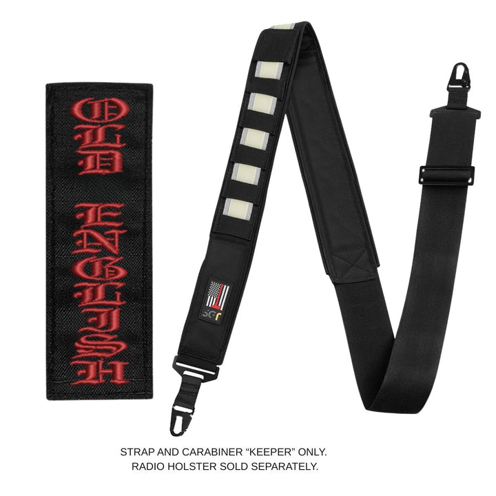 Fire department SGT radio strap and carabiner combo