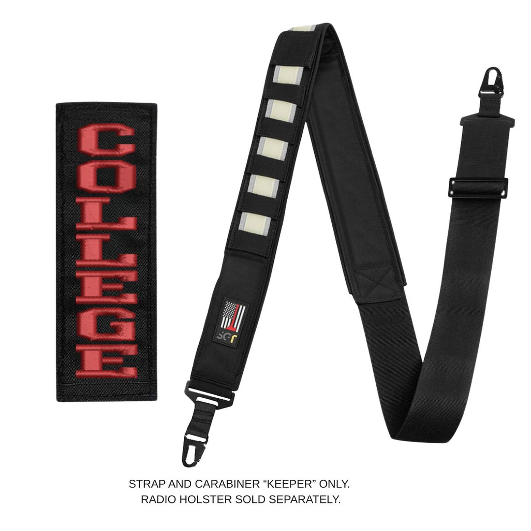 Adjustable SGT radio strap set with carabiner clip