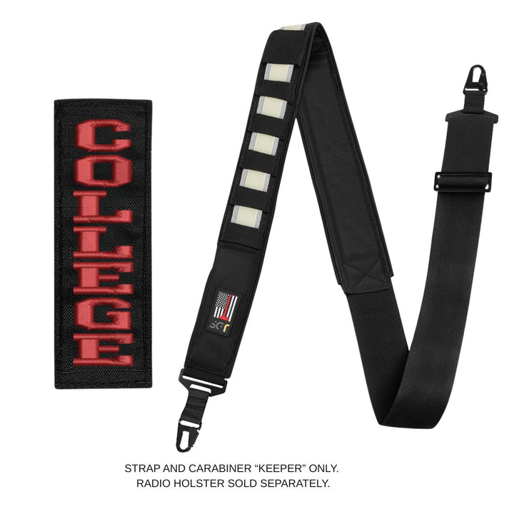 Adjustable SGT radio strap set with carabiner clip