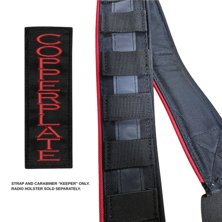 Heavy-duty custom modular radio strap with carabiner