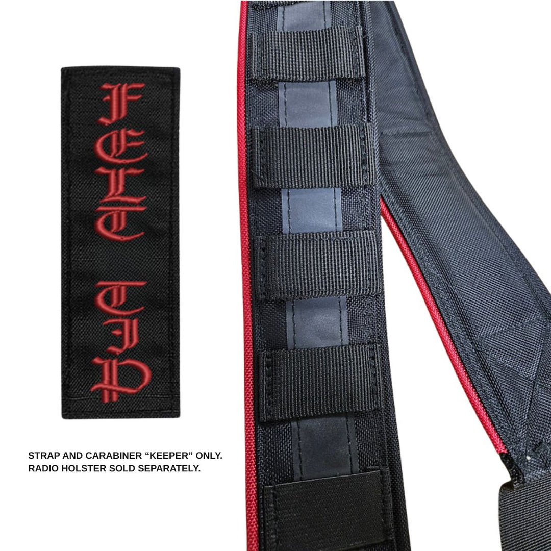 SGT modular strap for radios with easy-access carabiner