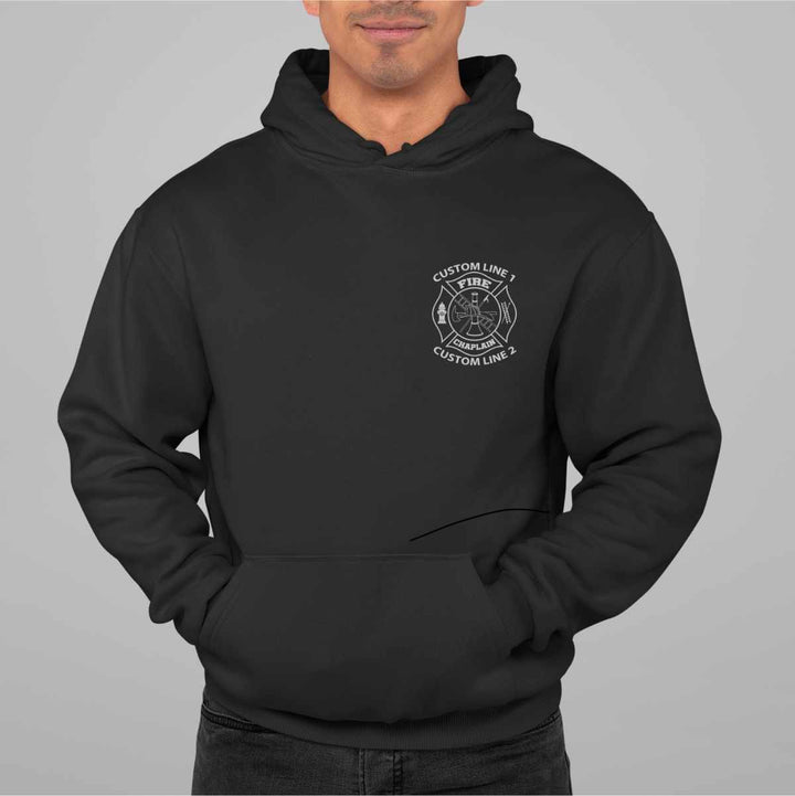 Firefighter Fire Chaplain hoodie with department initials