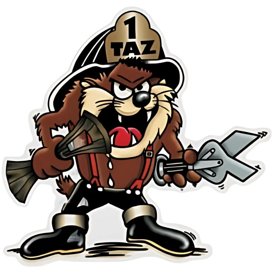 tazmanian firefighter decal