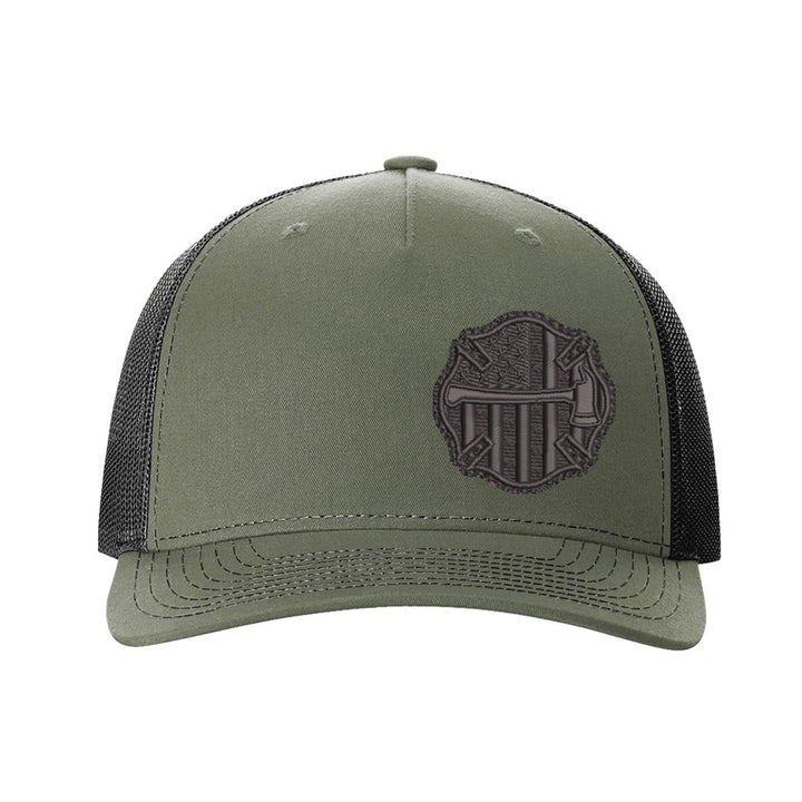 Thin red line axe Maltese blackout snapback trucker hat firefighter cap