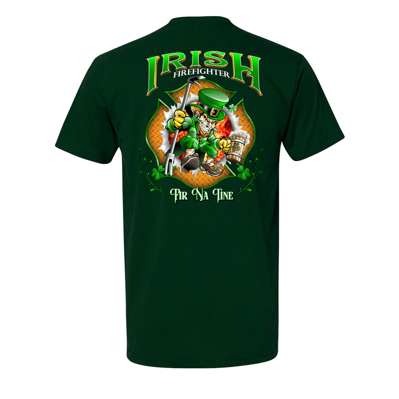 Green Irish firefighter premium T-Shirt