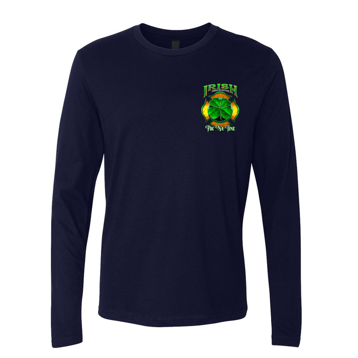 Lucky Leprechaun Firefighter Premium Long Sleeve Shirt