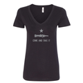 Come and Take It Firefighter Women's V-Neck Shirt