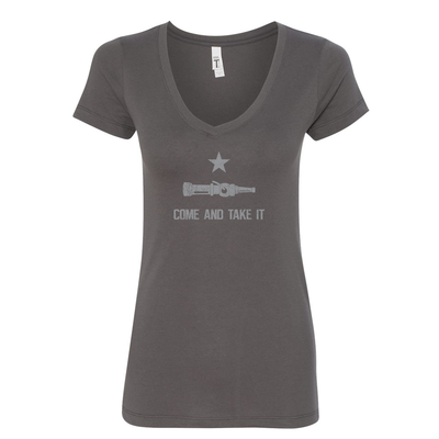 Come and Take It Women's Firefighter Firefighter Shirt in Dark Grey