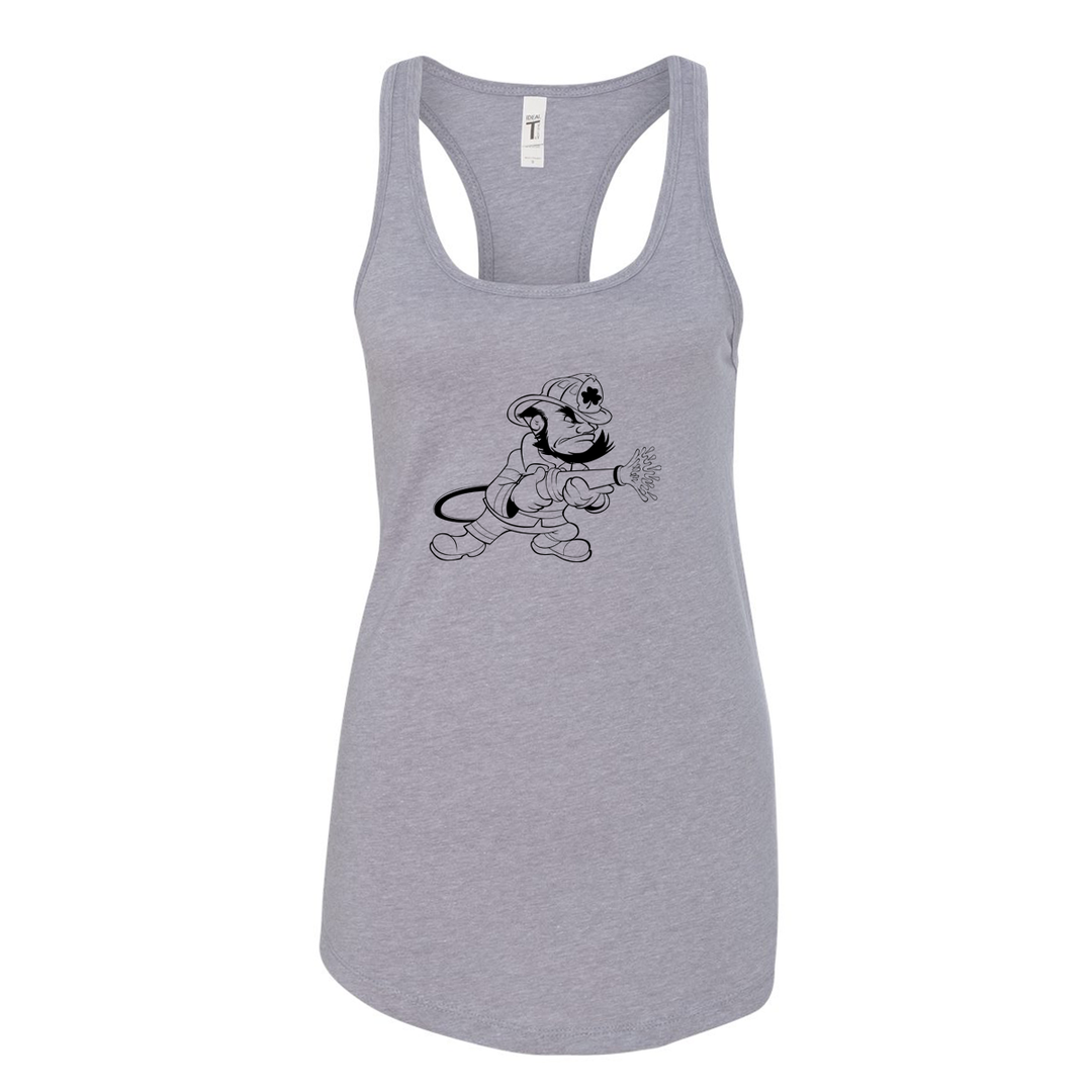 Heather Grey FFC 343 Fighting Irish Women's Racerback Tank