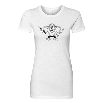 White FFC 343 Crazy Taz Premium Women's Crew Neck Shirt