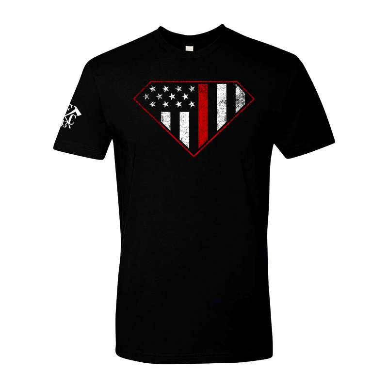 Thin Red Line American Flag Firefighter Shirt