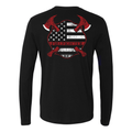 Thin Red Line Crossed Axes Maltese Premium Long Sleeve Shirt