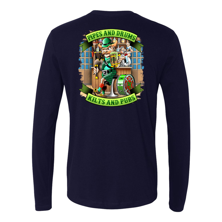 Pipes and Drums Firefighter Long Sleeve Shirt