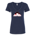 Thin Red Line 9/11 Skyline Women's V-Neck Shirt