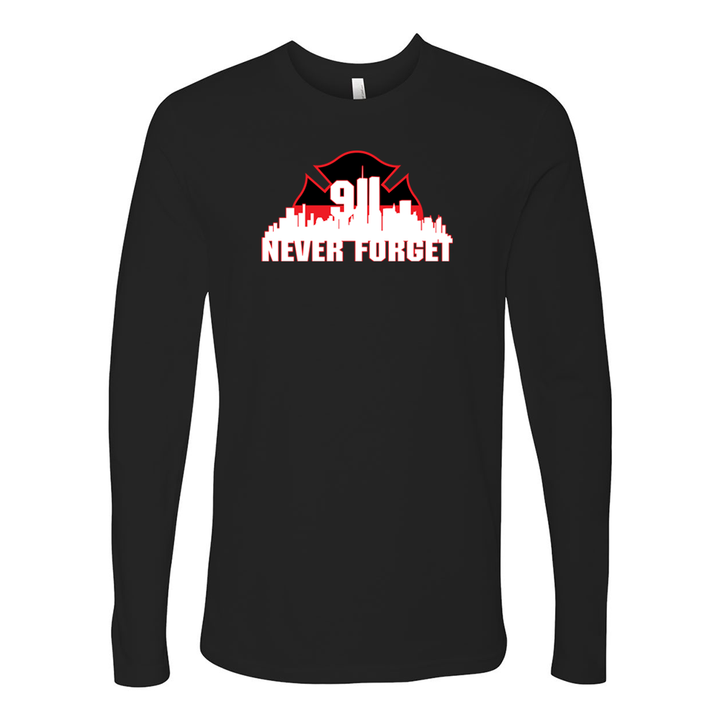 Thin Red Line 9/11 Skyline Premium Long Sleeve Shirt