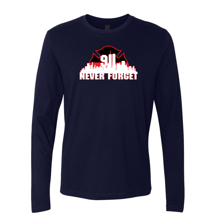 Thin Red Line 9/11 Skyline Premium Long Sleeve Shirt