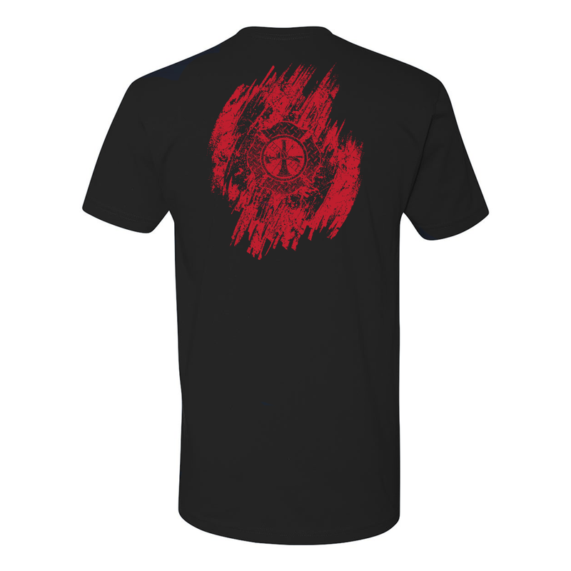 Firefighter Maltese Red Distressed Premium T-Shirt