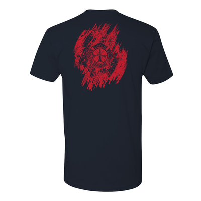 Firefighter Red Distressed Maltese Premium T-Shirt
