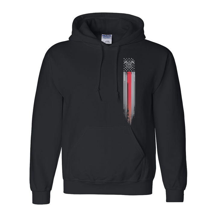 FFC 343 Thin Red Line Stars & Stripes Premium Hoodie