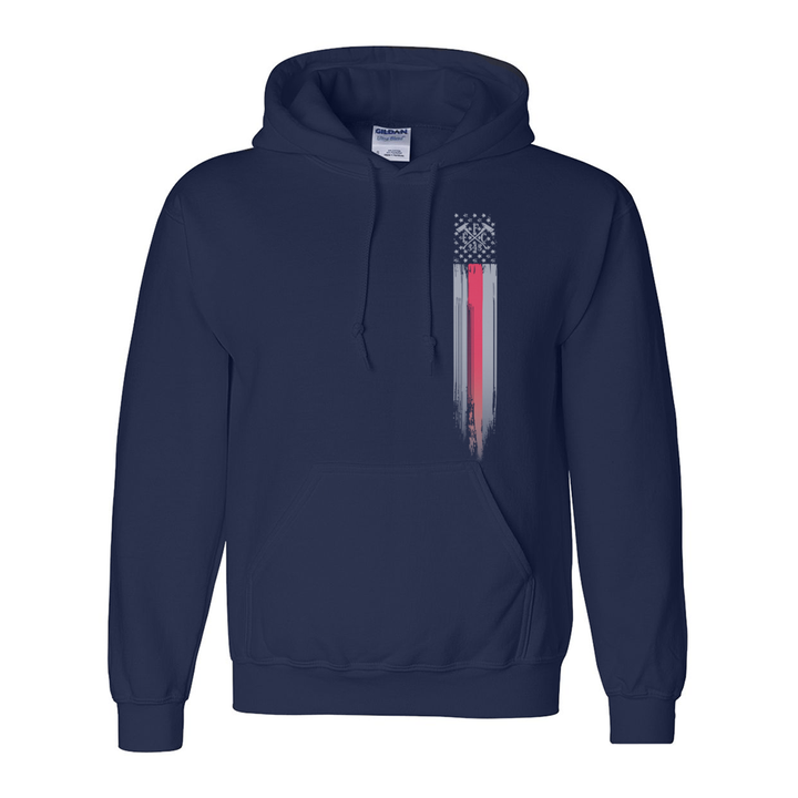 FFC 343 Thin Red Line Stars & Stripes Premium Hoodie