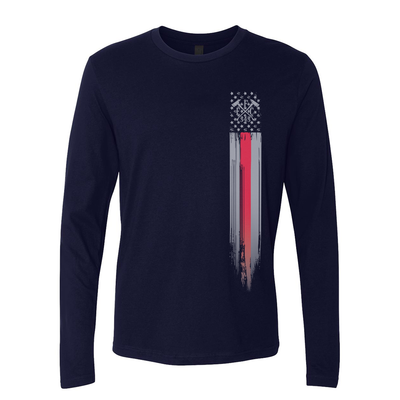 FFC 343 Thin Red Line Stars & Stripes Premium Long Sleeve Shirt