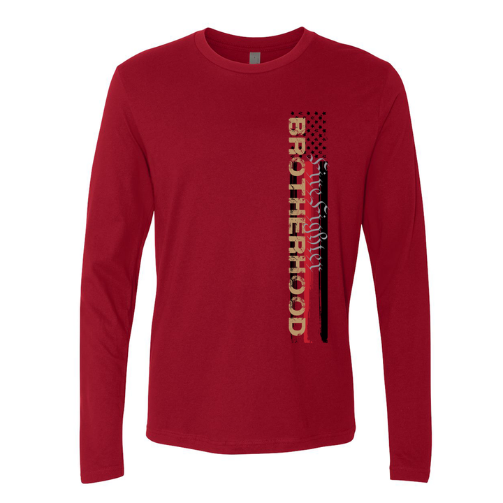 FFC 343 Red Line Firefighter Brotherhood Premium Long Sleeve Shirt