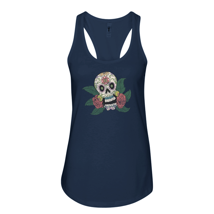 FFC 343 Maltese Sugar Skull Women's Racerback Tank