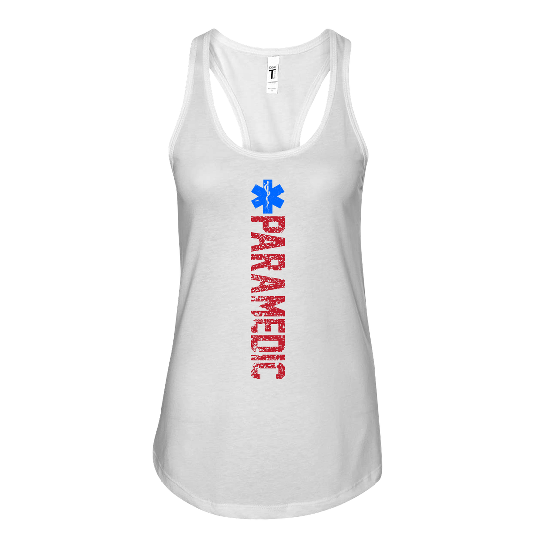 Women's Paramedic Star of Life Razor Back Tank