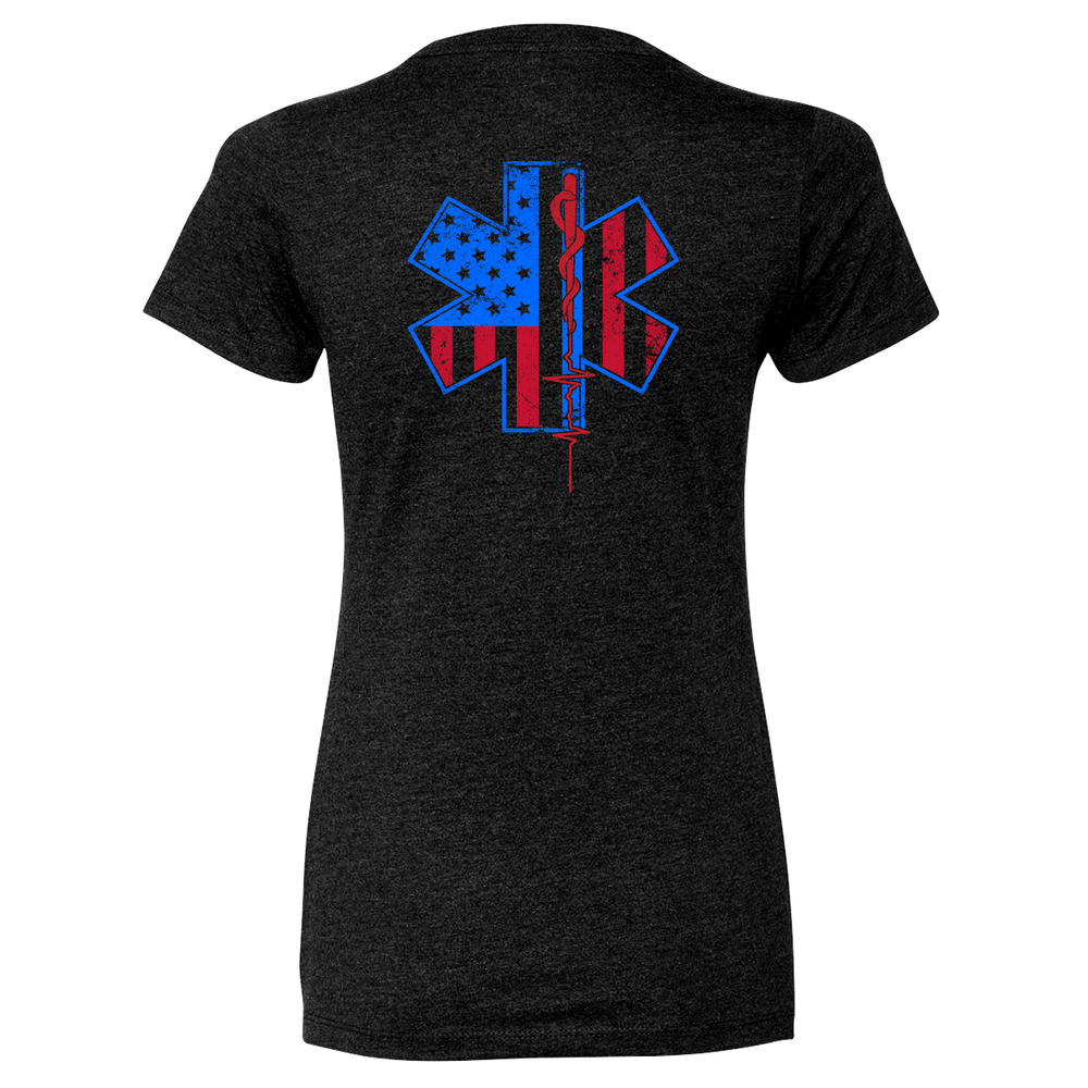Women's Paramedic Crew Neck Shirt in Black