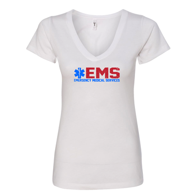 EMS Women's V-Neck in White