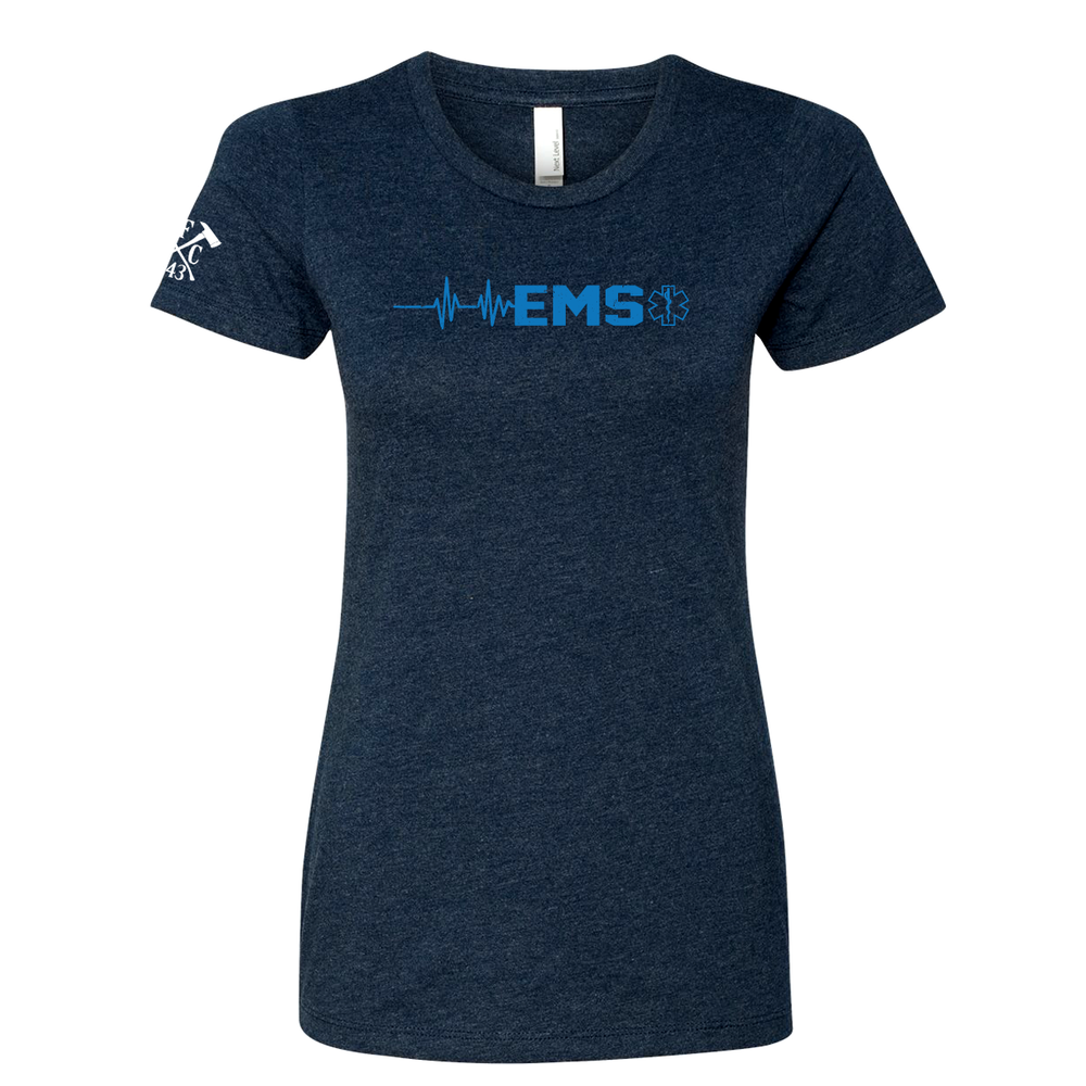 Navy FFC 343 EMS Heartbeat Women's Crew Neck Shirt