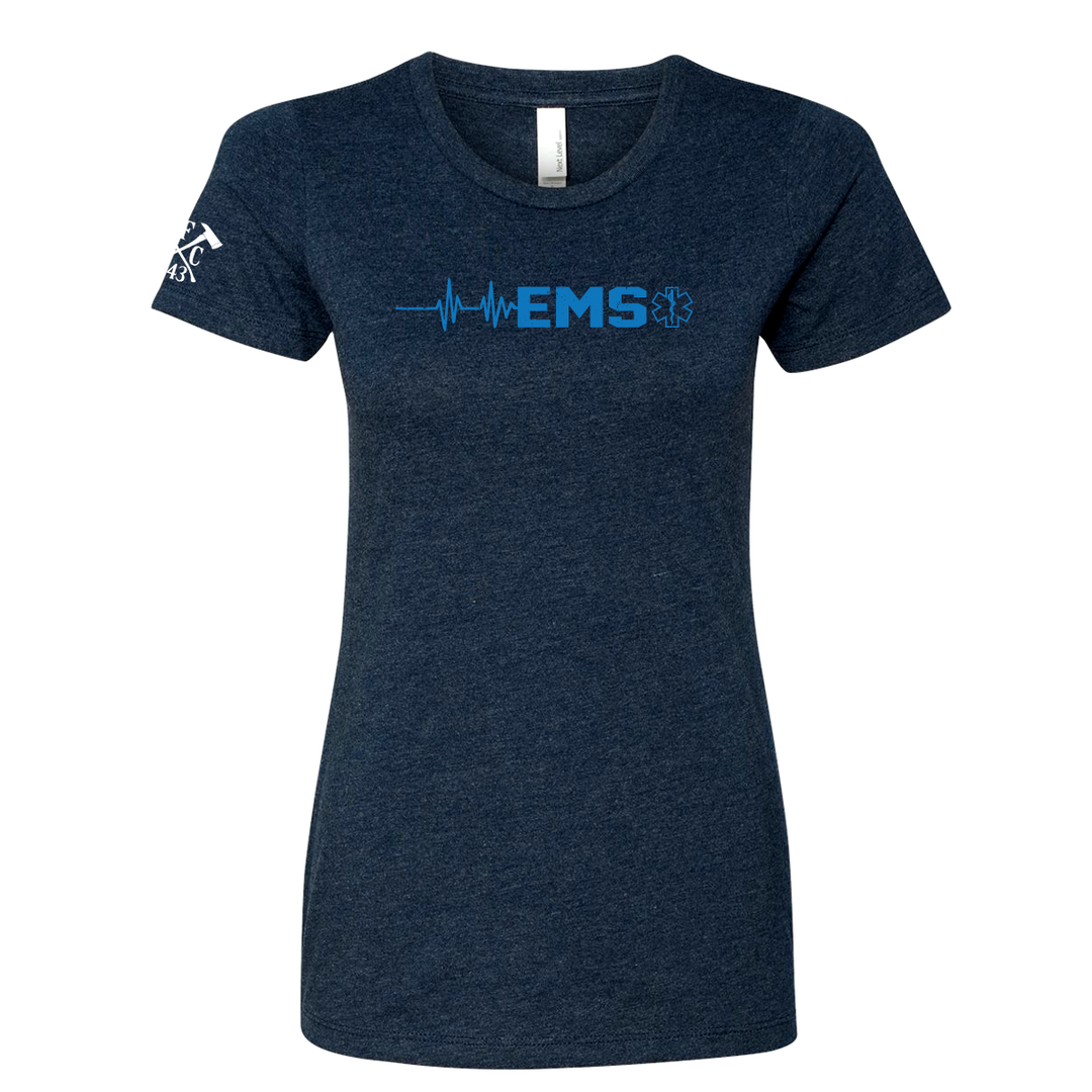 Navy FFC 343 EMS Heartbeat Women's Crew Neck Shirt