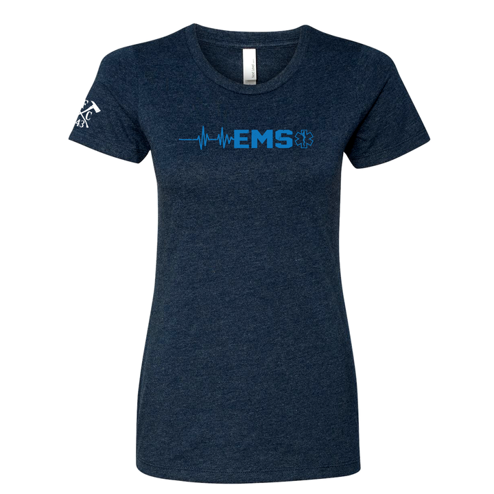 Navy FFC 343 EMS Heartbeat Women's Crew Neck Shirt
