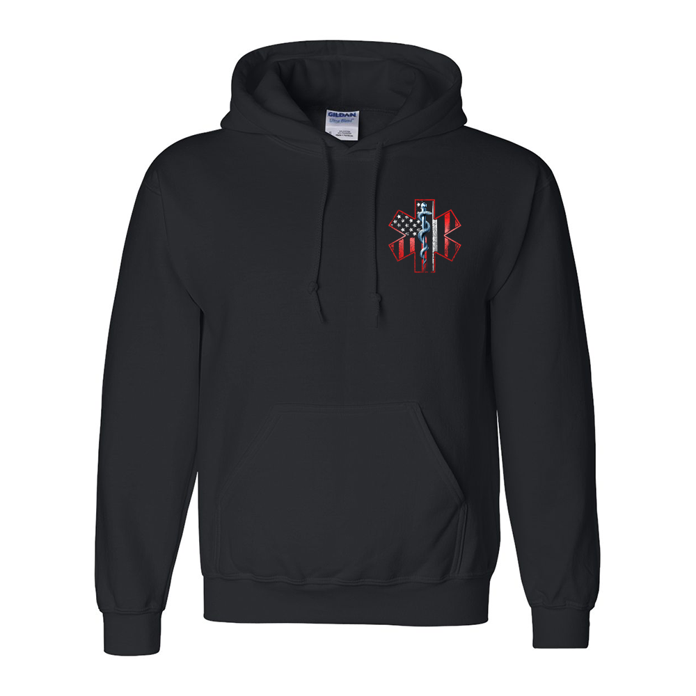 Thin White Line American Flag Premium Hoodie