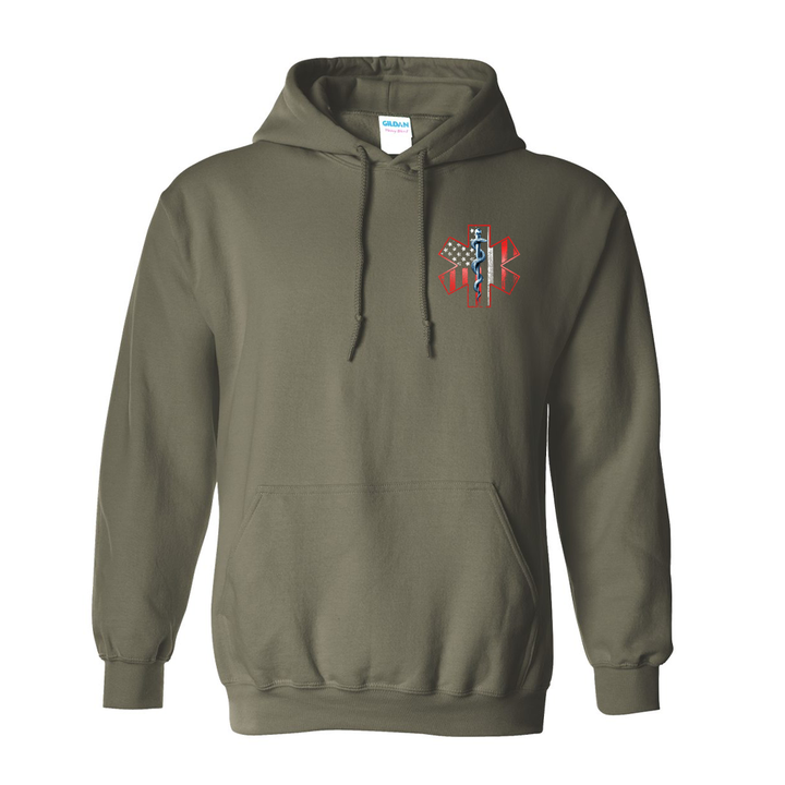 Thin White Line American Flag Premium Hoodie