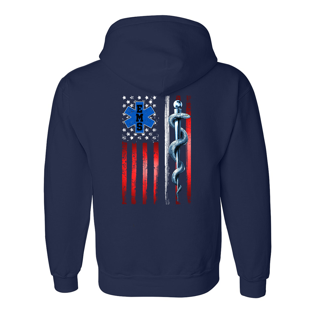 Thin White Line American Flag Premium Hoodie