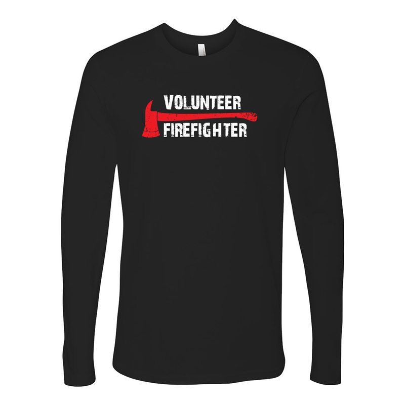 FFC 343 Volunteer Firefighter Axe Premium Long Sleeve Shirt