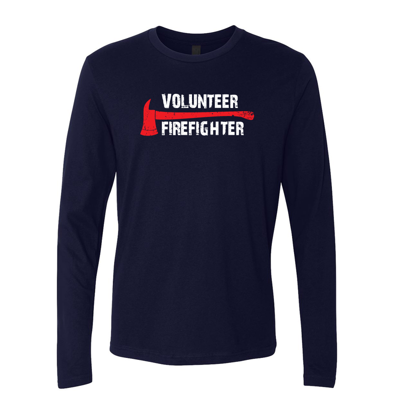 FFC 343 Volunteer Firefighter Axe Premium Long Sleeve Shirt