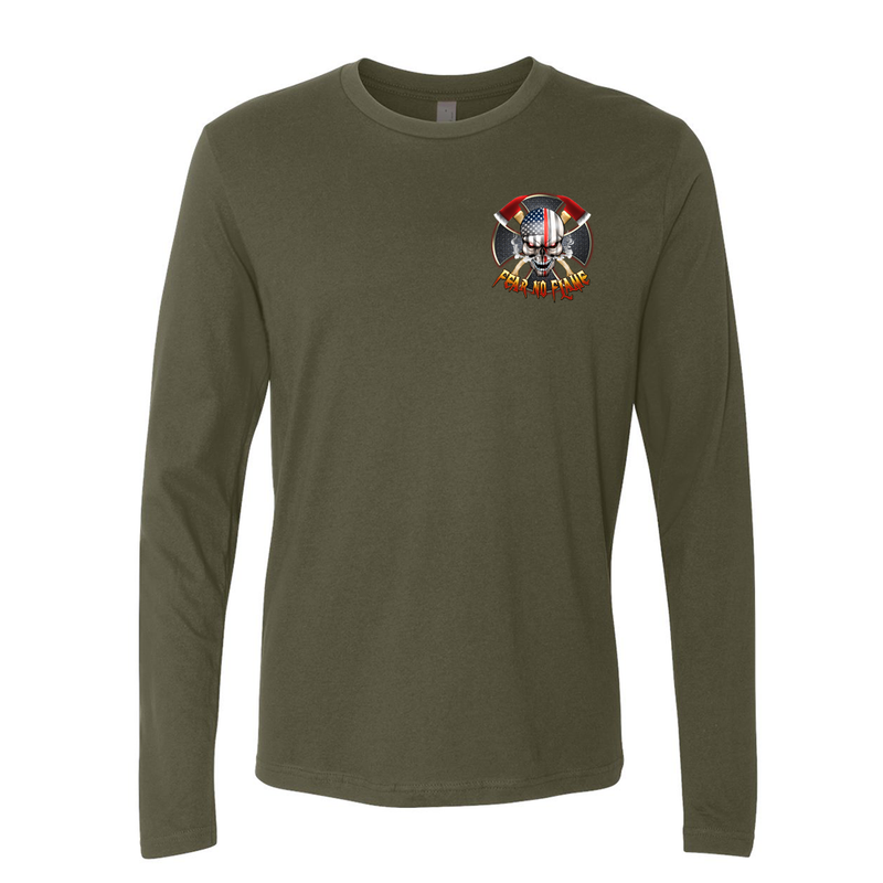 Fear No Flame Firefighter Premium Long Sleeve Shirt