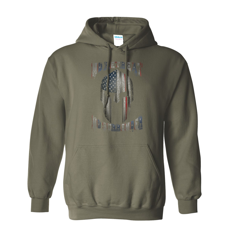 No Retreat, No Surrender Spartan Premium Hoodie