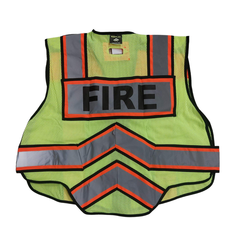 Orange and Black Firefighter Safety Vest