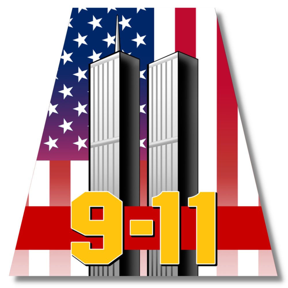 9/11 Twin Towers Helmet Tet Decal