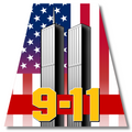 9/11 Twin Towers - Helmet Tetrahedrons Decal