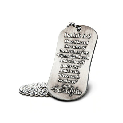 Firefighter Christian Scripture Necklace Isaiah 6:8