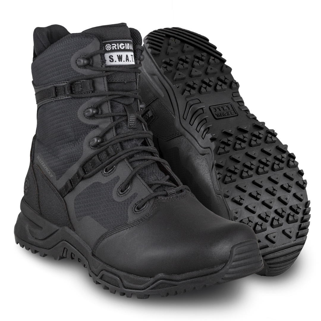 ORIGINAL S.W.A.T. Alpha Fury 8 Boot with Polishable Toe and Side Zipper Waterproof