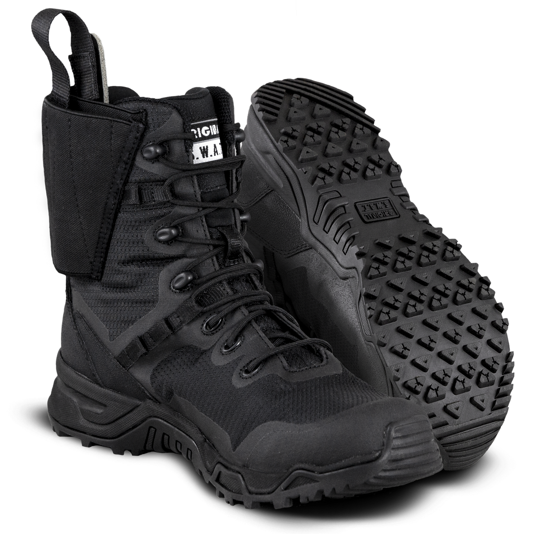 ORIGINAL S.W.A.T. Alpha Defender 8 Boot with Integrated Holster Size 11.5 Black - 50% Off